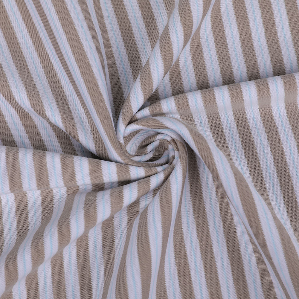 Khóa liên động LA LA mềm thoáng khí có thể nhuộm màu chất lỏng bằng vải cotton sọc